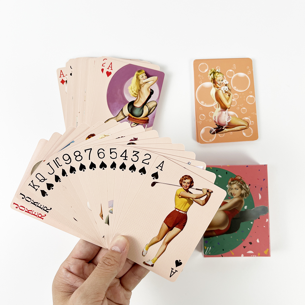 Vintage Collectible Playing Cards - Vintage Retro Collection Playing Cards 54