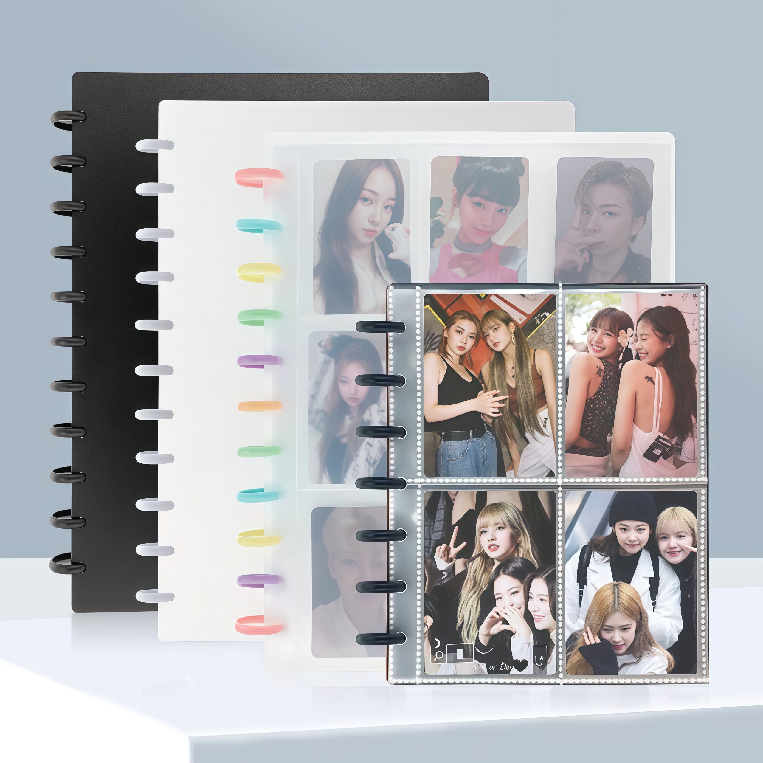 Polaroid Photo Album - 3-Inch Grid Mushroom Button Binder Photo