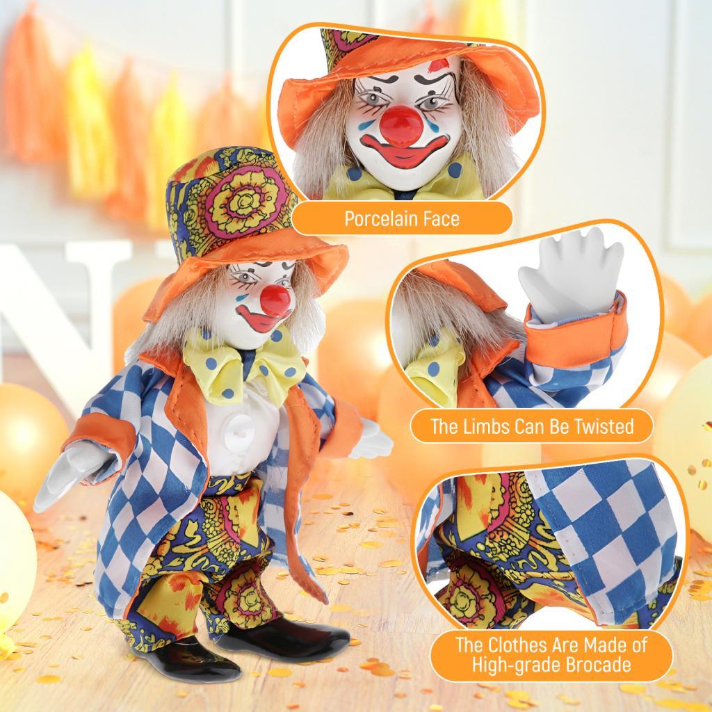 Ceramic Porcelain Jester Clown - Vintage Collectible Porcelain Dolls avaliação e preço