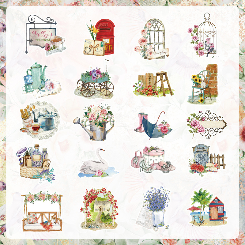 KSCRAFT 40pcs Vintage Stickers - Vintage Collectible Cards avaliação e preço
