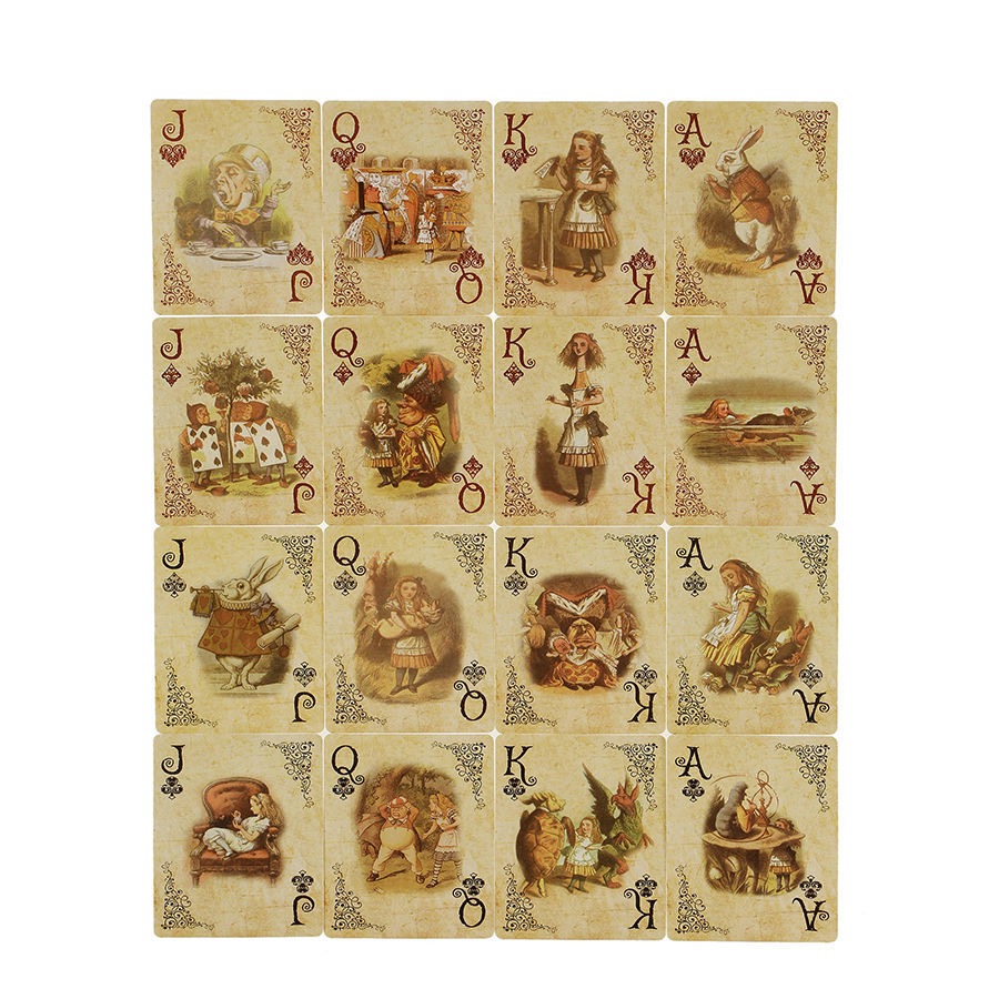 Vintage Alice in Wonderland Pl - Vintage Collectible Playing Cards avaliação e preço