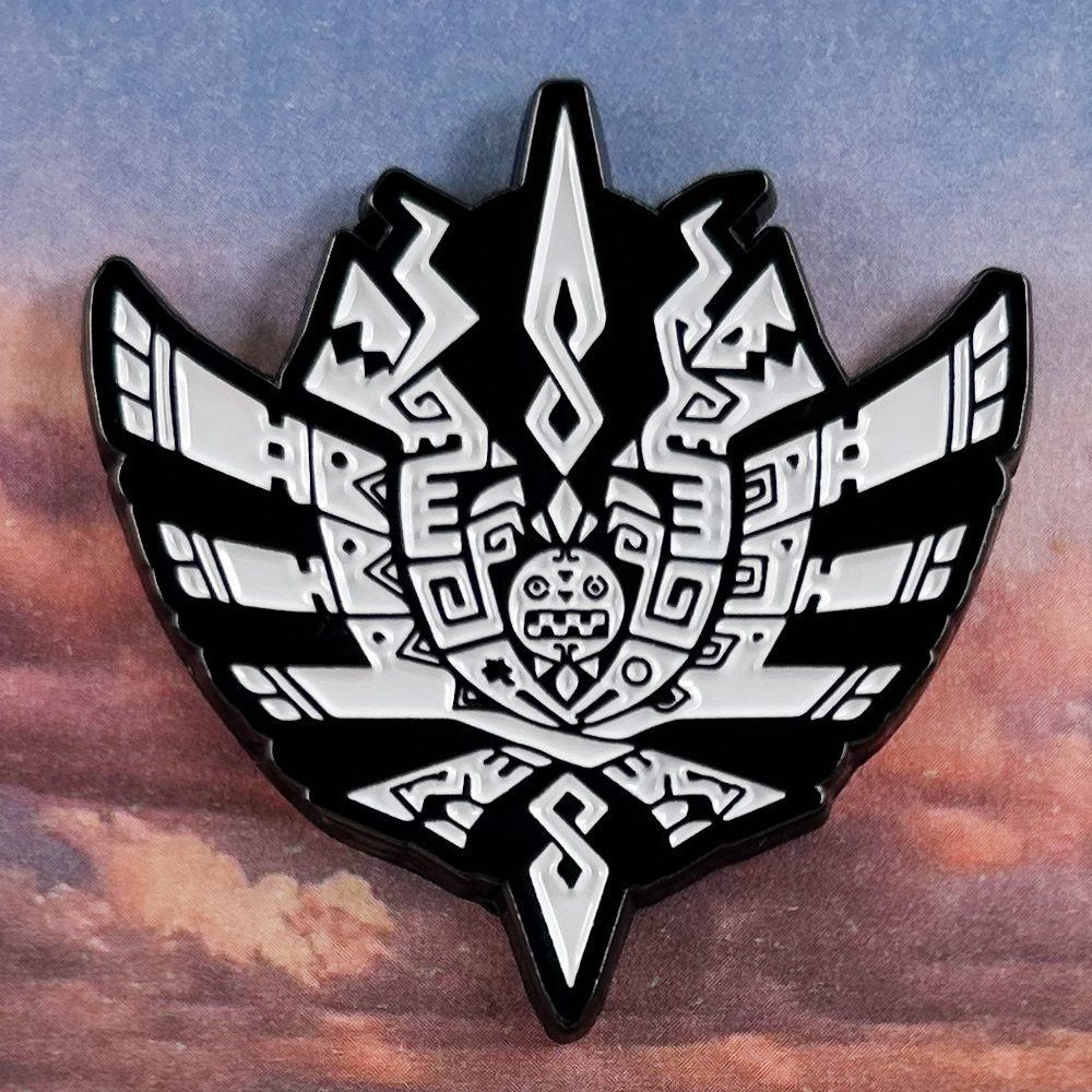 MH4 Monster Hunter-4 Logo Badg - Vintage Collectible Pins avaliação e preço