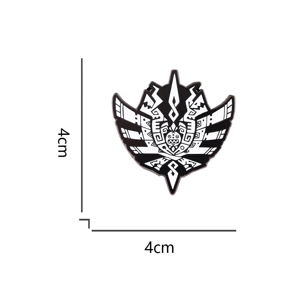 MH4 Monster Hunter-4 Logo Badg - Vintage Collectible Pins avaliação e preço