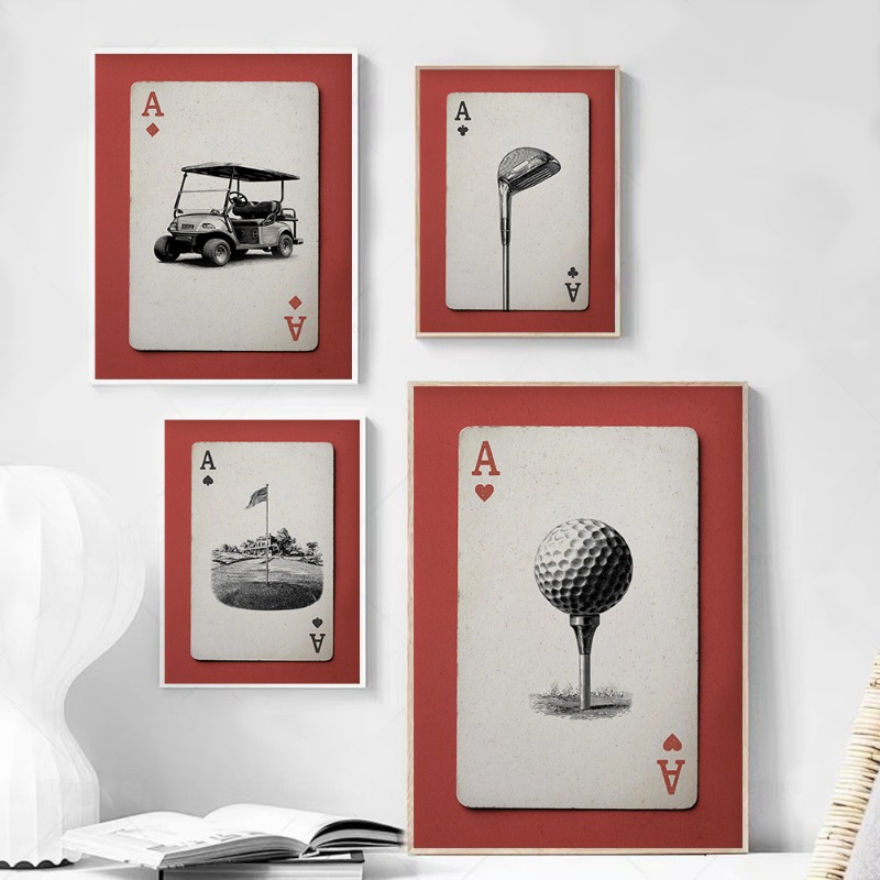 Vintage Golf Playing Cards Pos - Vintage Collectible Playing Cards avaliação e preço