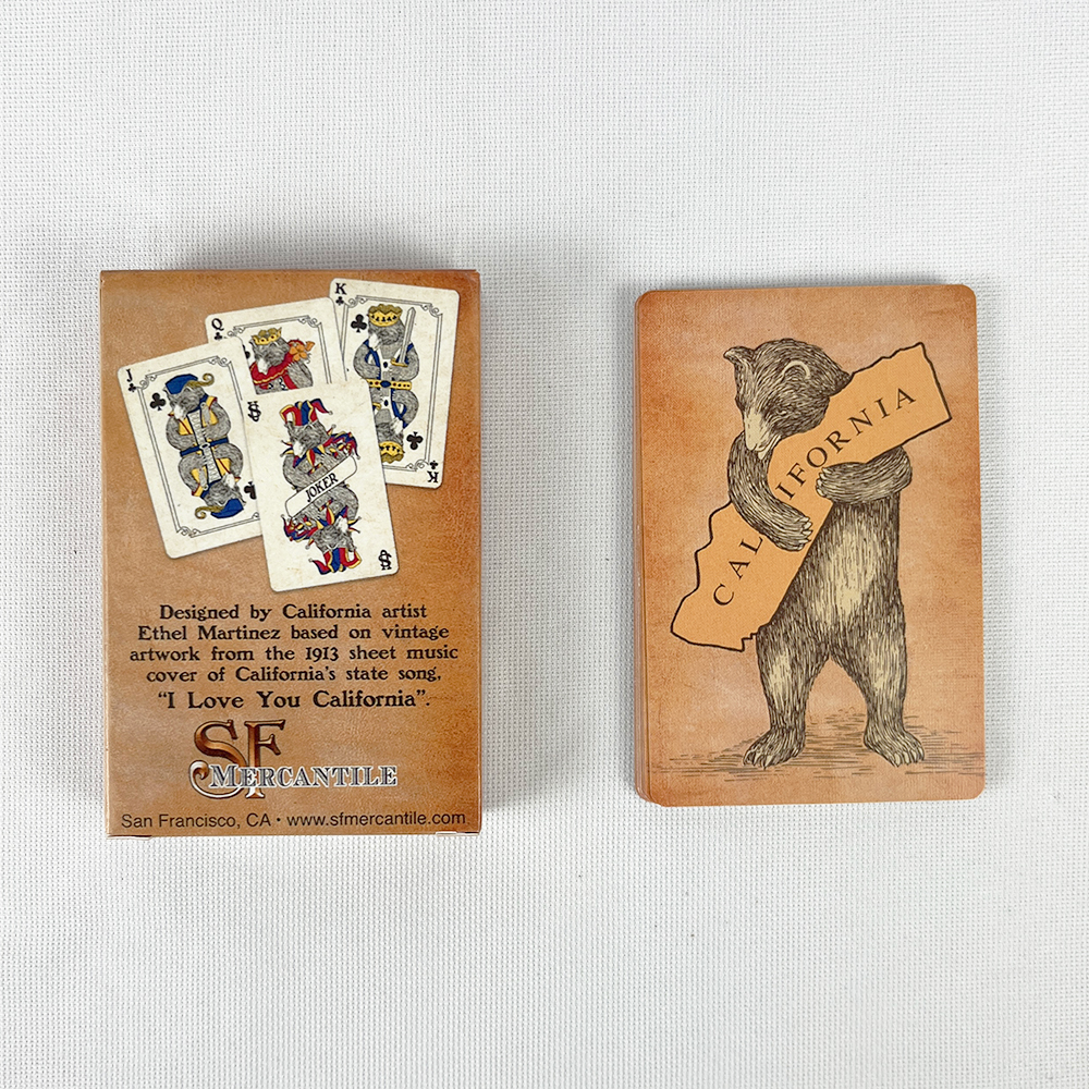 57x72mm Vintage Colourful Bear - Vintage Collectible Playing Cards avaliação e preço