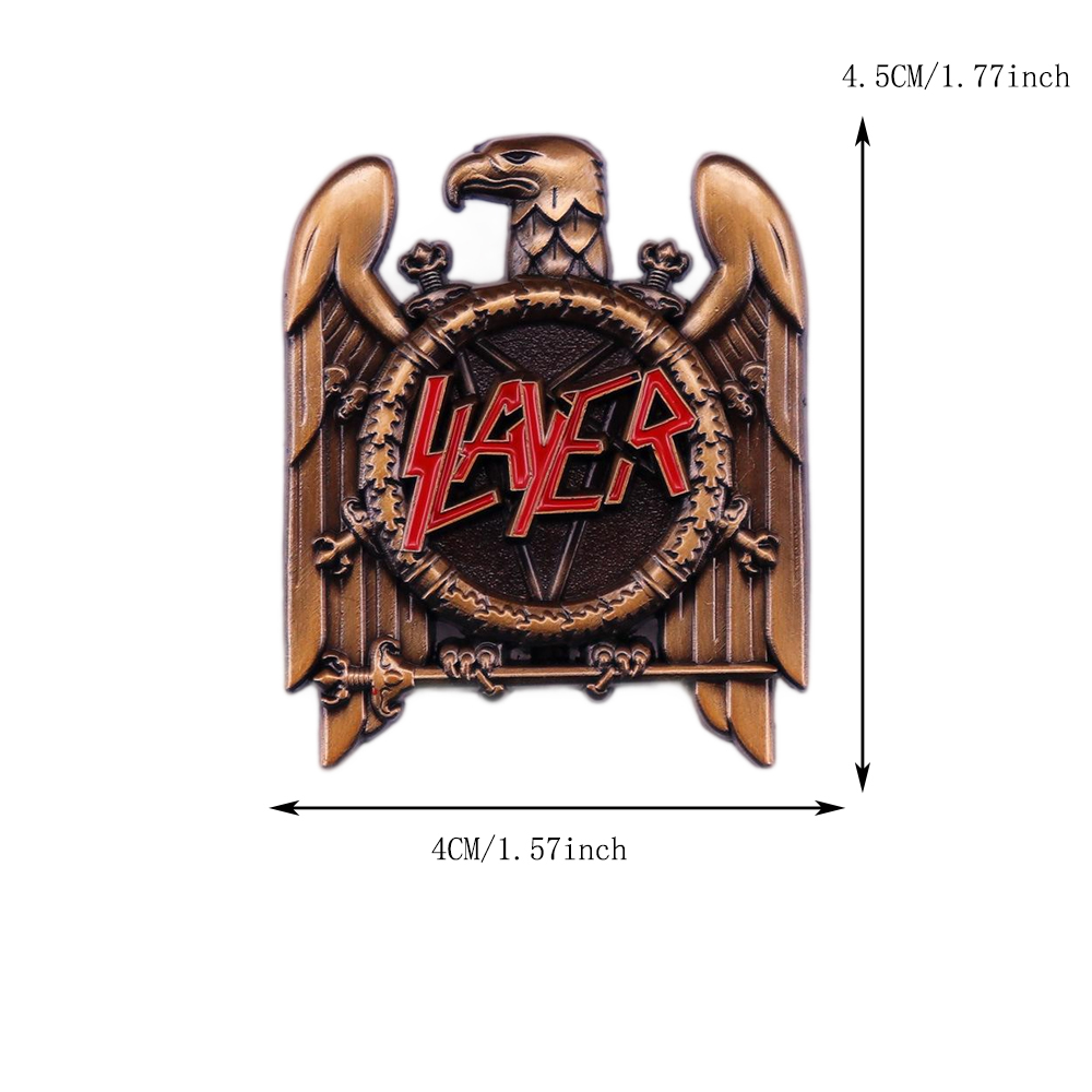 1pc Retro Heavy Metal Band Pop - Vintage Collectible Pins avaliação e preço