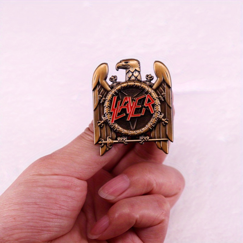 1pc Retro Heavy Metal Band Pop - Vintage Collectible Pins avaliação e preço