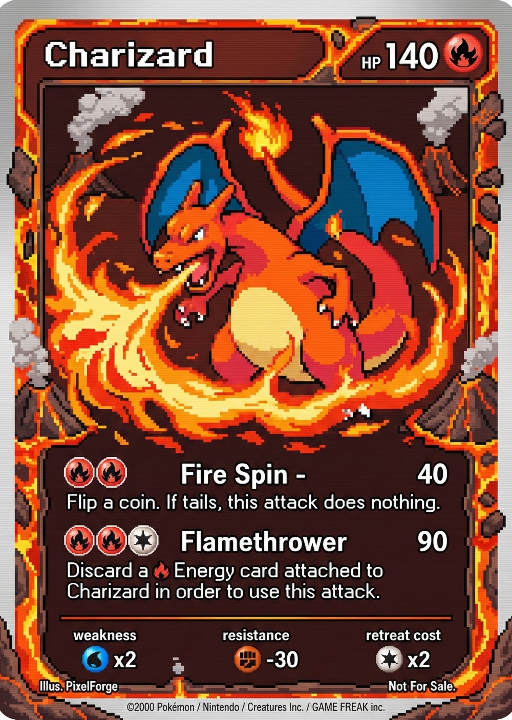 5Pcs Pokemon Cards Charizard G - Vintage Collectible Cards avaliação e preço