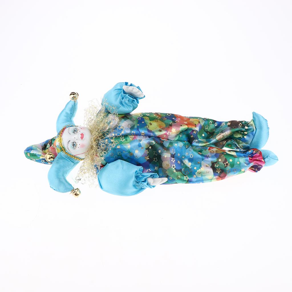 Vintage Cloth Clown Doll Porce - Vintage Collectible Porcelain Dolls avaliação e preço