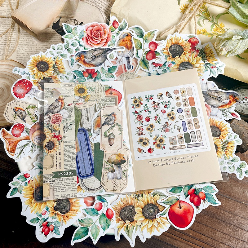 Sunflower Vintage Stickers Die - Vintage Collectible Cards avaliação e preço