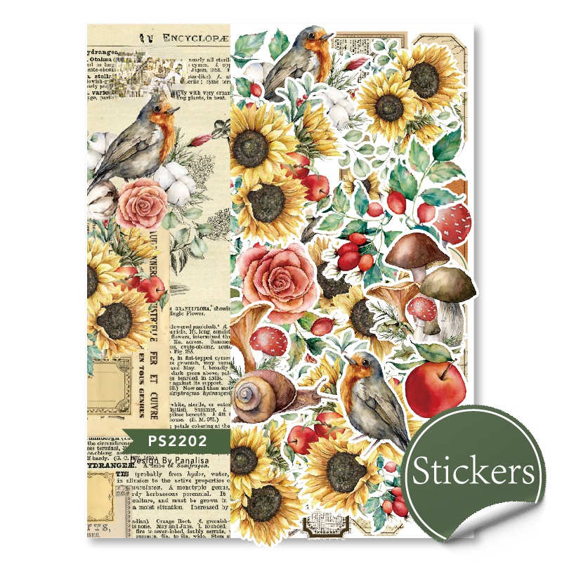 Sunflower Vintage Stickers Die - Vintage Collectible Cards avaliação e preço