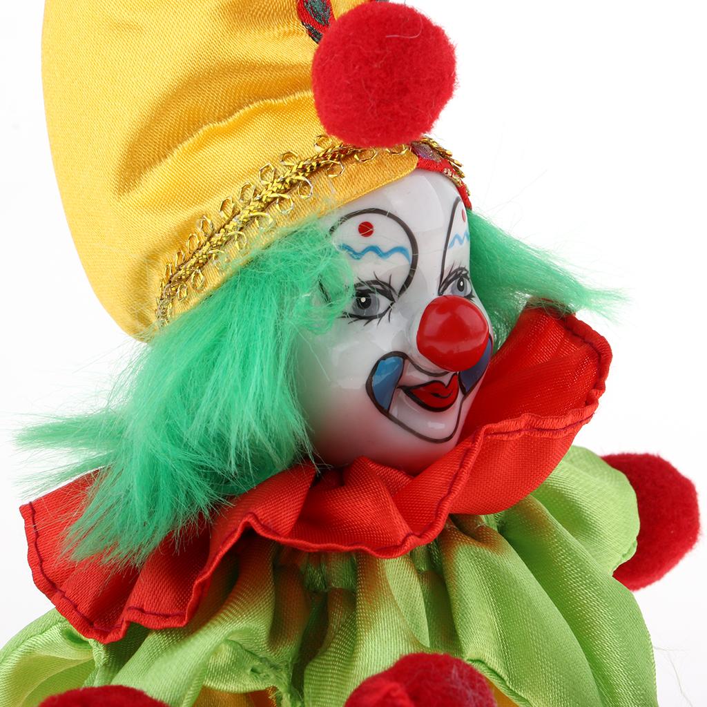 Clown Dolls Porcelain Handcraf - Vintage Collectible Porcelain Dolls avaliação e preço