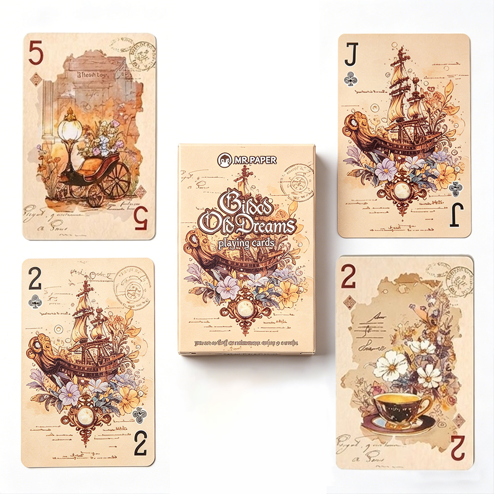 55Pcs Vintage Aesthetic Playin - Vintage Collectible Playing Cards avaliação e preço