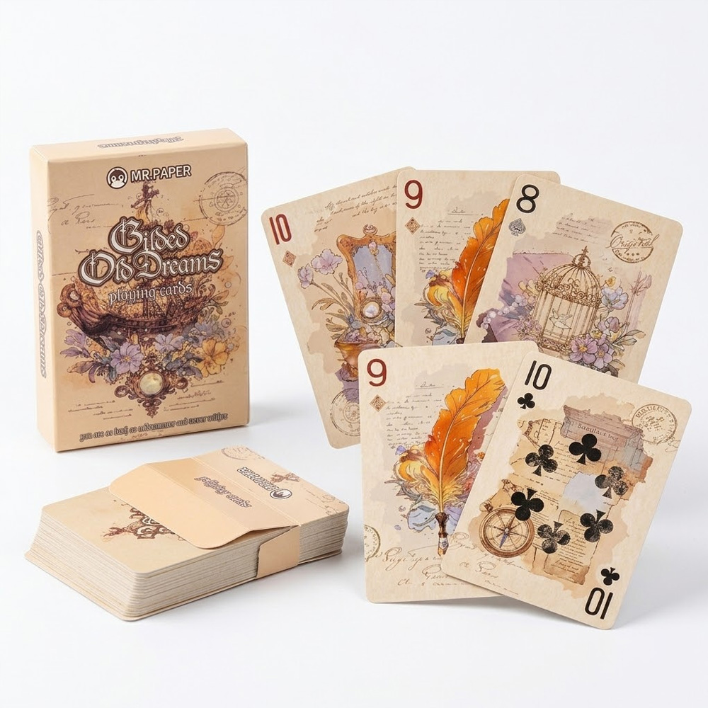 55Pcs Vintage Aesthetic Playin - Vintage Collectible Playing Cards avaliação e preço