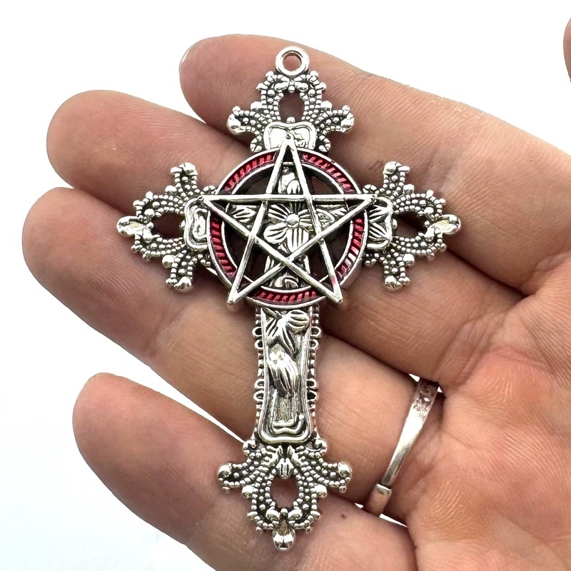 2pcs 30x15mm Gothic Big Cross  - Vintage Collectible Item avaliação e preço