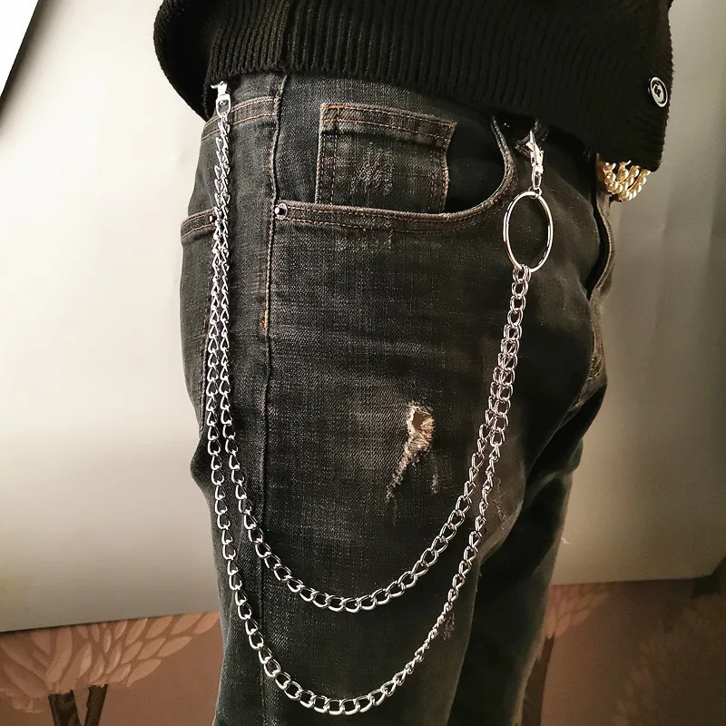 Layer Metal Belt Chain Punk Ho - Vintage Collectibles For Sale avaliação e preço