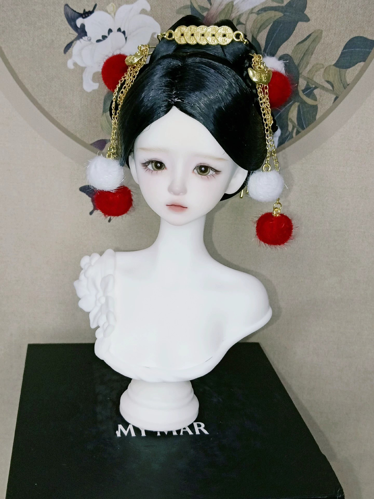 1/4 1/3 Scale BJD Doll Wig Anc - Vintage Collectible And Vintage Dolls avaliação e preço