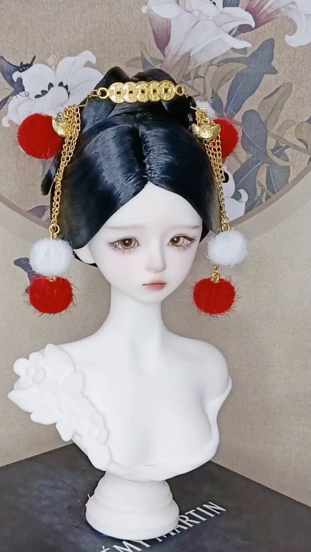 1/4 1/3 Scale BJD Doll Wig Anc - Vintage Collectible And Vintage Dolls avaliação e preço