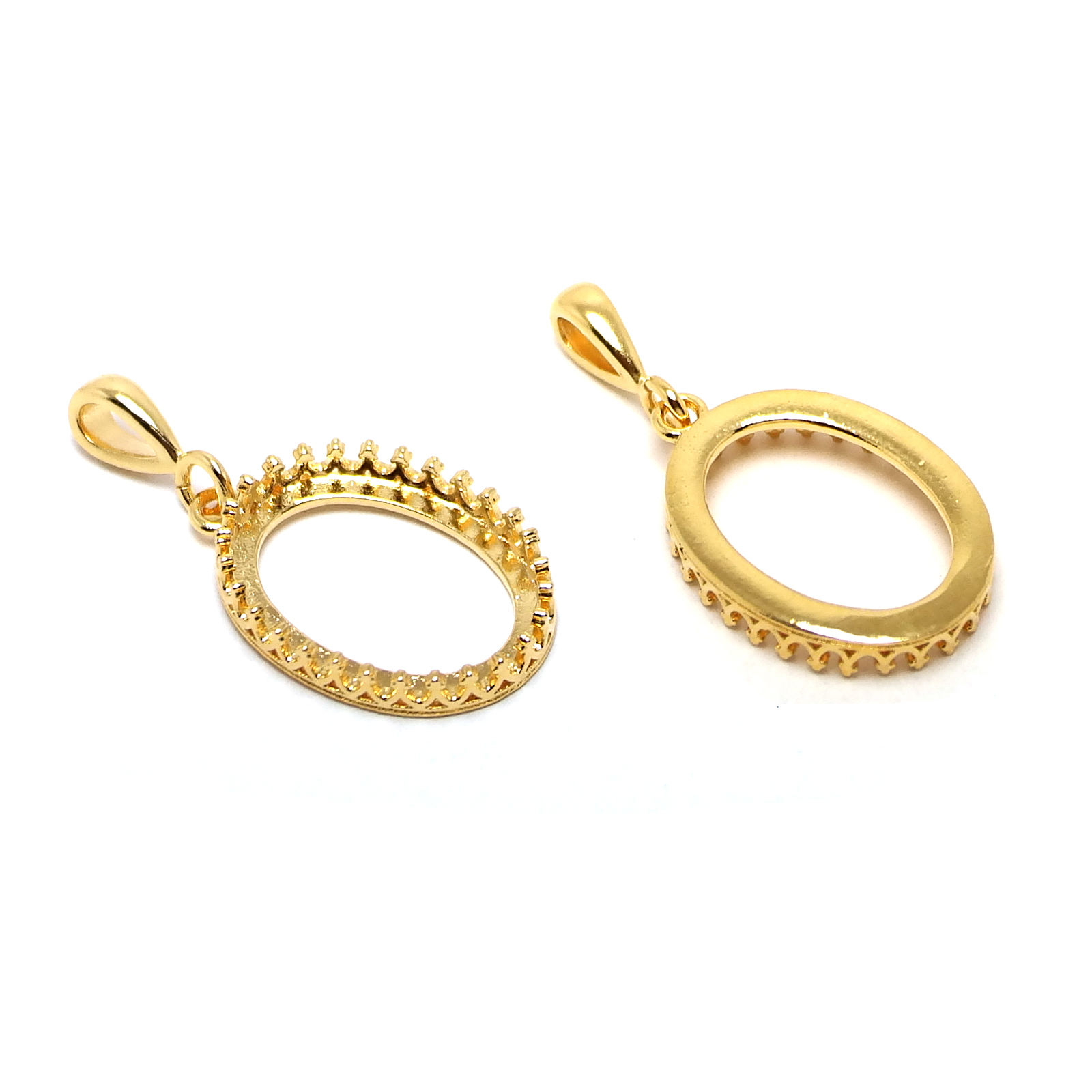 2pcs Crown Drop Necklace Charm - Vintage Collectible Item avaliação e preço