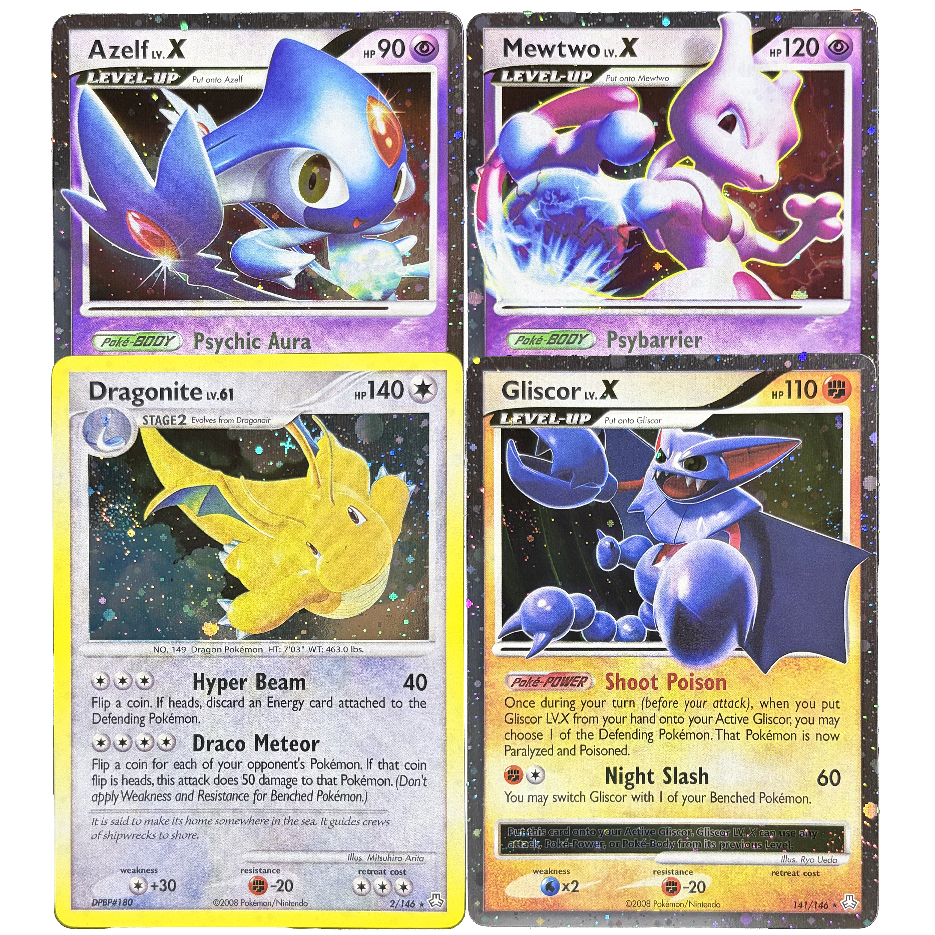 4PCS PKM TCG Diamond & Pearl L - Vintage Collectible Cards avaliação e preço