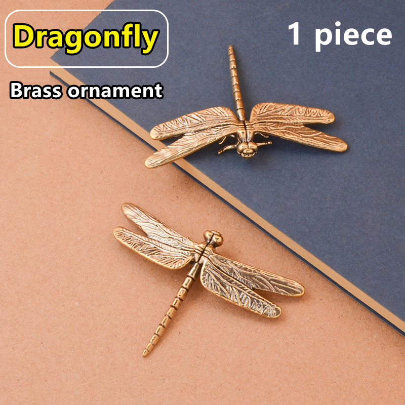 1Pc Vintage Brass Dragonfly Or - Vintage Collectible And Vintage Dolls avaliação e preço