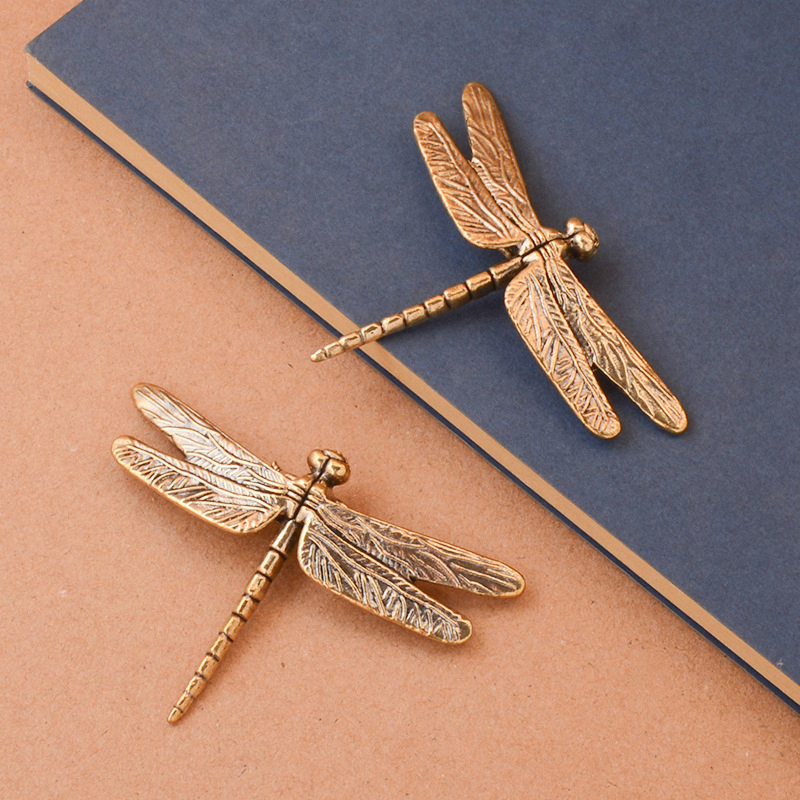 1Pc Vintage Brass Dragonfly Or - Vintage Collectible And Vintage Dolls avaliação e preço