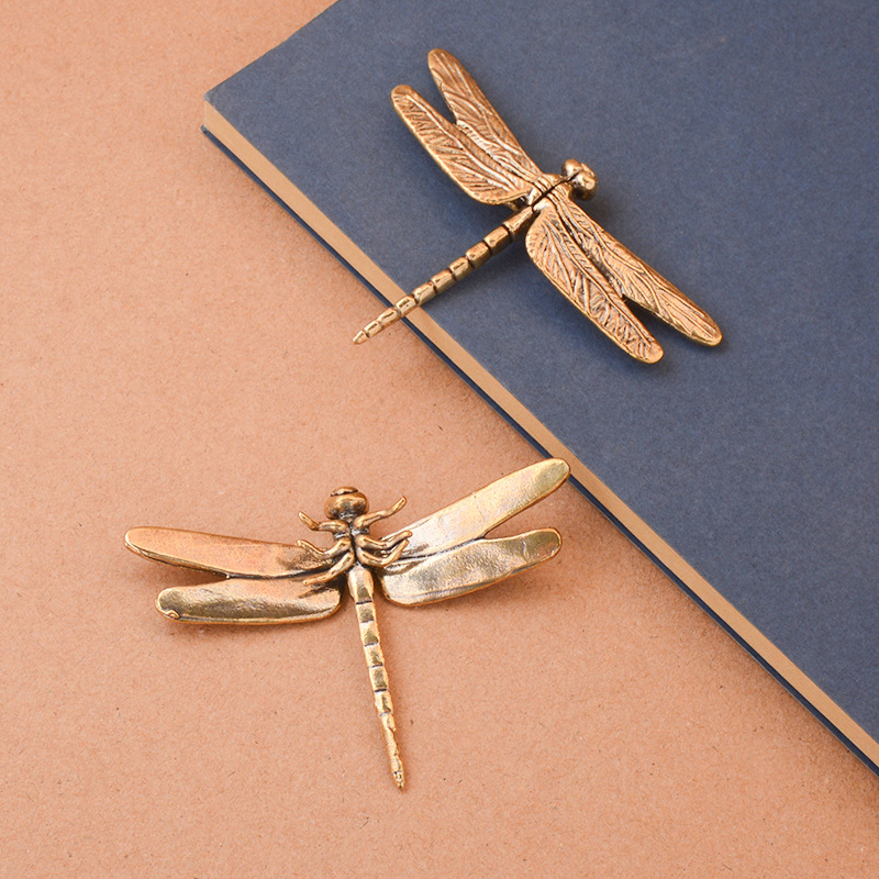1Pc Vintage Brass Dragonfly Or - Vintage Collectible And Vintage Dolls avaliação e preço