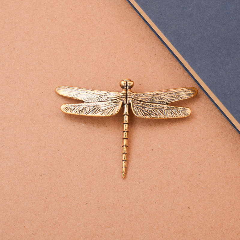 1Pc Vintage Brass Dragonfly Or - Vintage Collectible And Vintage Dolls avaliação e preço