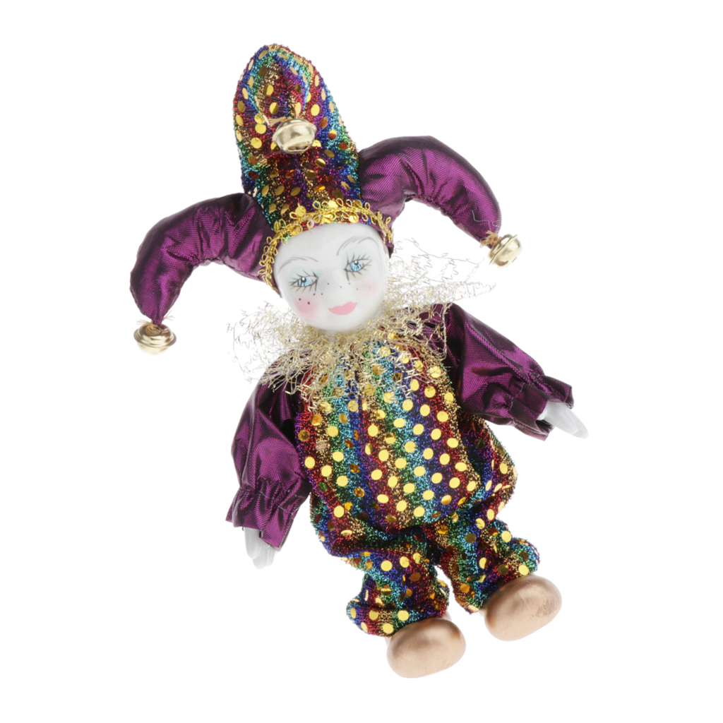 Porcelain Clown Doll Collectib - Vintage Collectible Porcelain Dolls avaliação e preço