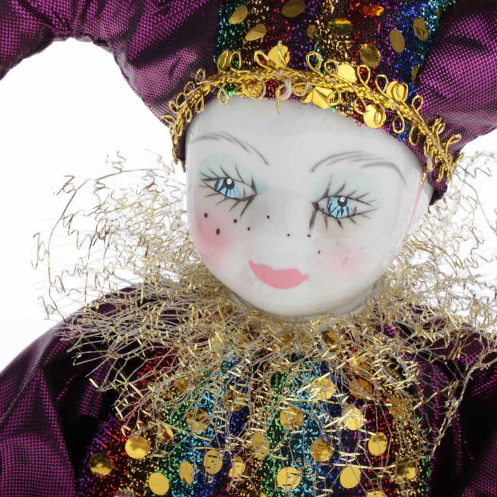 Porcelain Clown Doll Collectib - Vintage Collectible Porcelain Dolls avaliação e preço