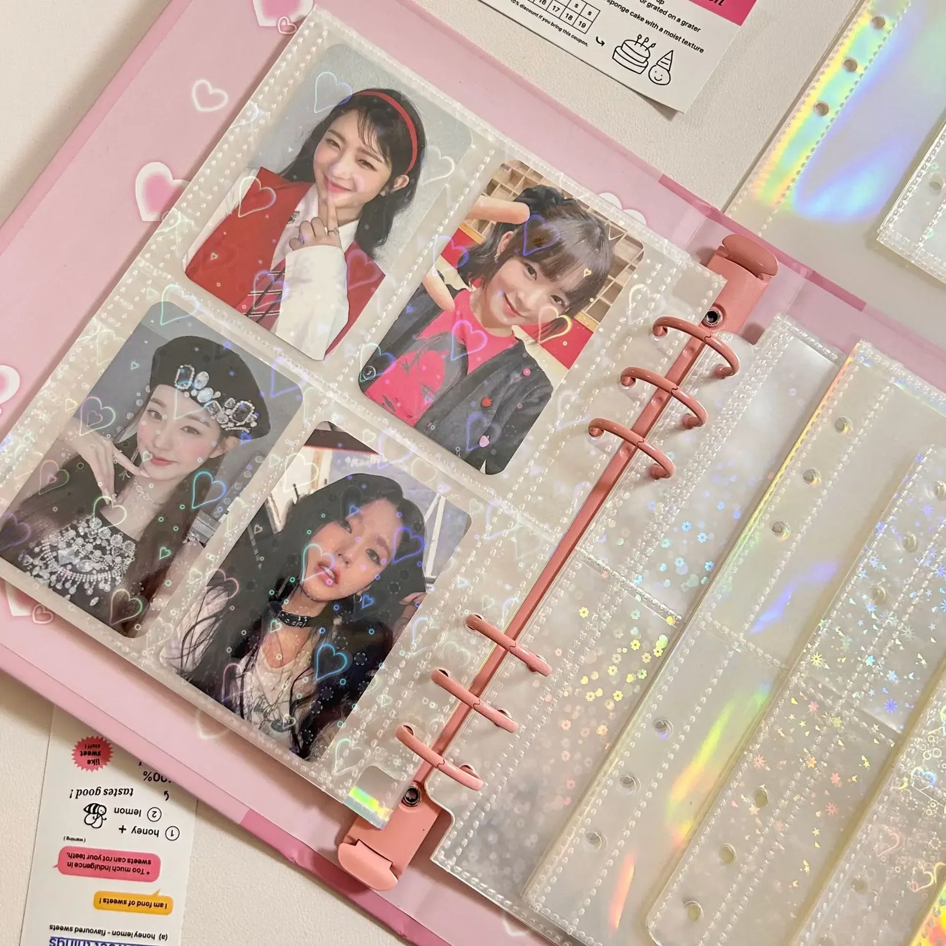 10pcs A5 Heart Binder Sleeves  - Polaroid Photo Album avaliação e preço