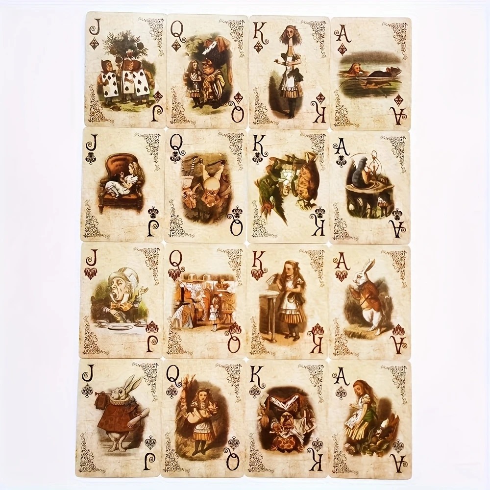 54PCS Alice Vintage Paper Poke - Vintage Collectible Playing Cards avaliação e preço