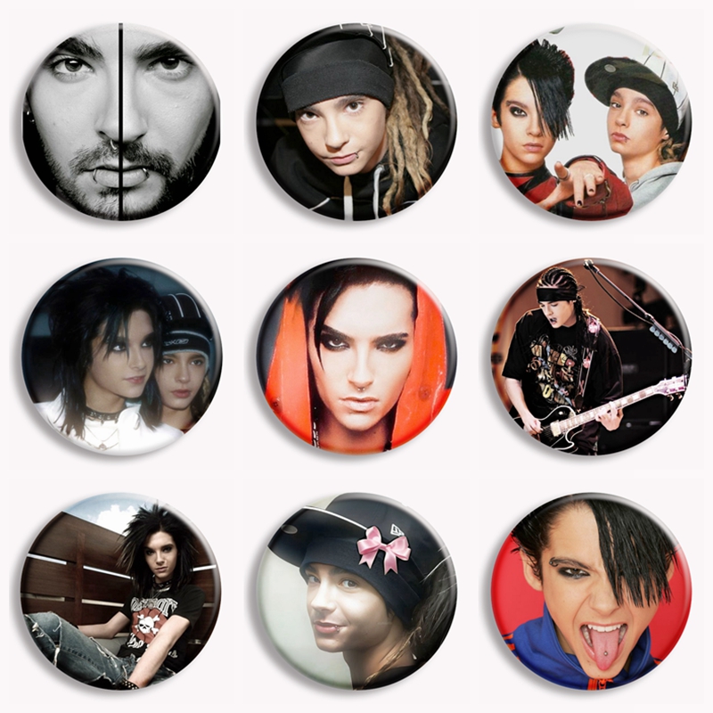 Rock Band Tokio Hotel Kaulitz  - Vintage Collectible Pins avaliação e preço