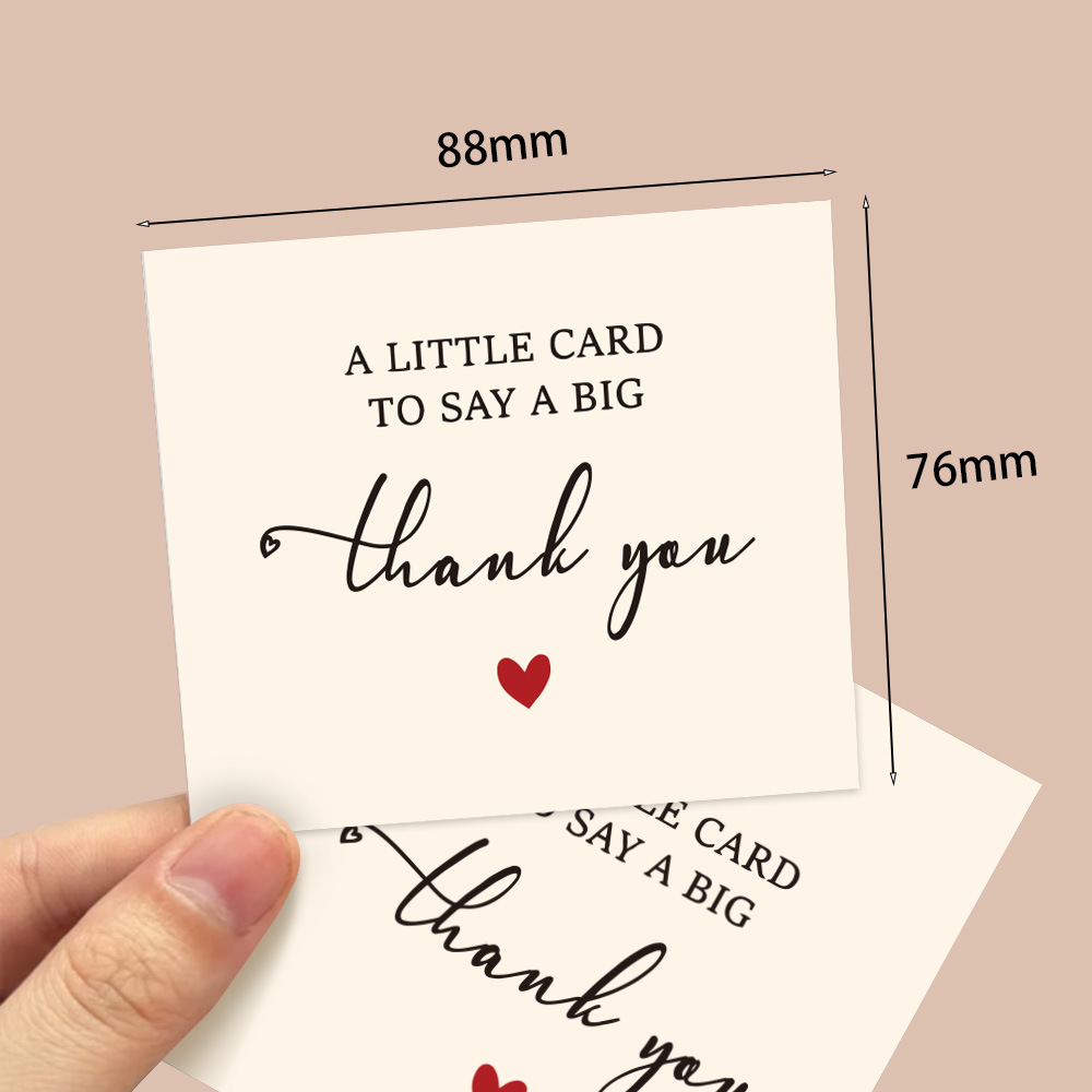 50 Pcs/pack Thank You Cards Bu - Vintage Collectible Cards avaliação e preço