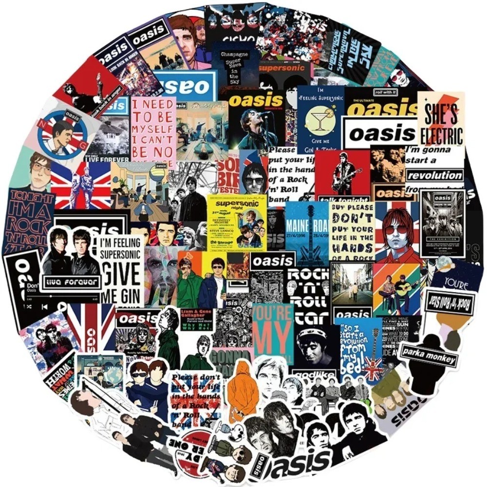 Oasis British Rock Band Sticke - Vintage And Collectible Stores avaliação e preço