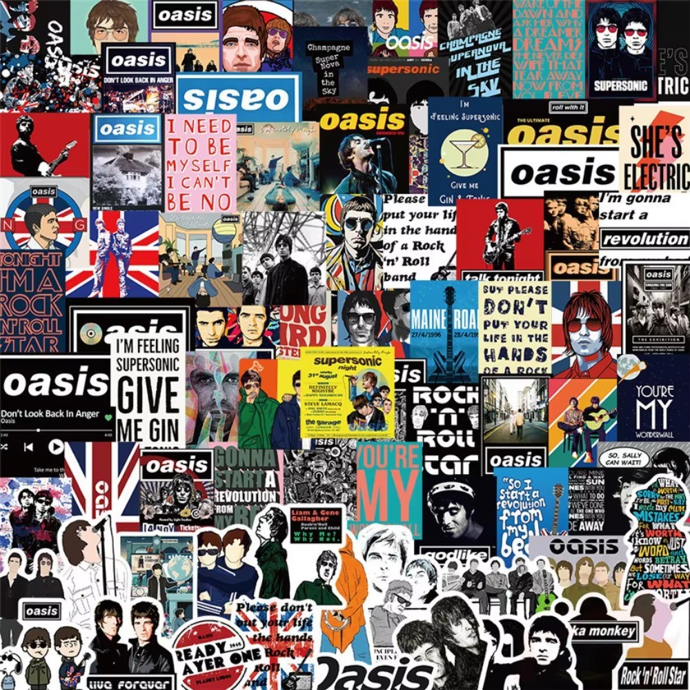 Oasis British Rock Band Sticke - Vintage And Collectible Stores avaliação e preço