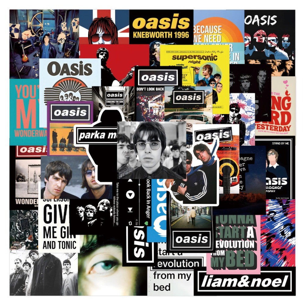 Oasis British Rock Band Sticke - Vintage And Collectible Stores avaliação e preço