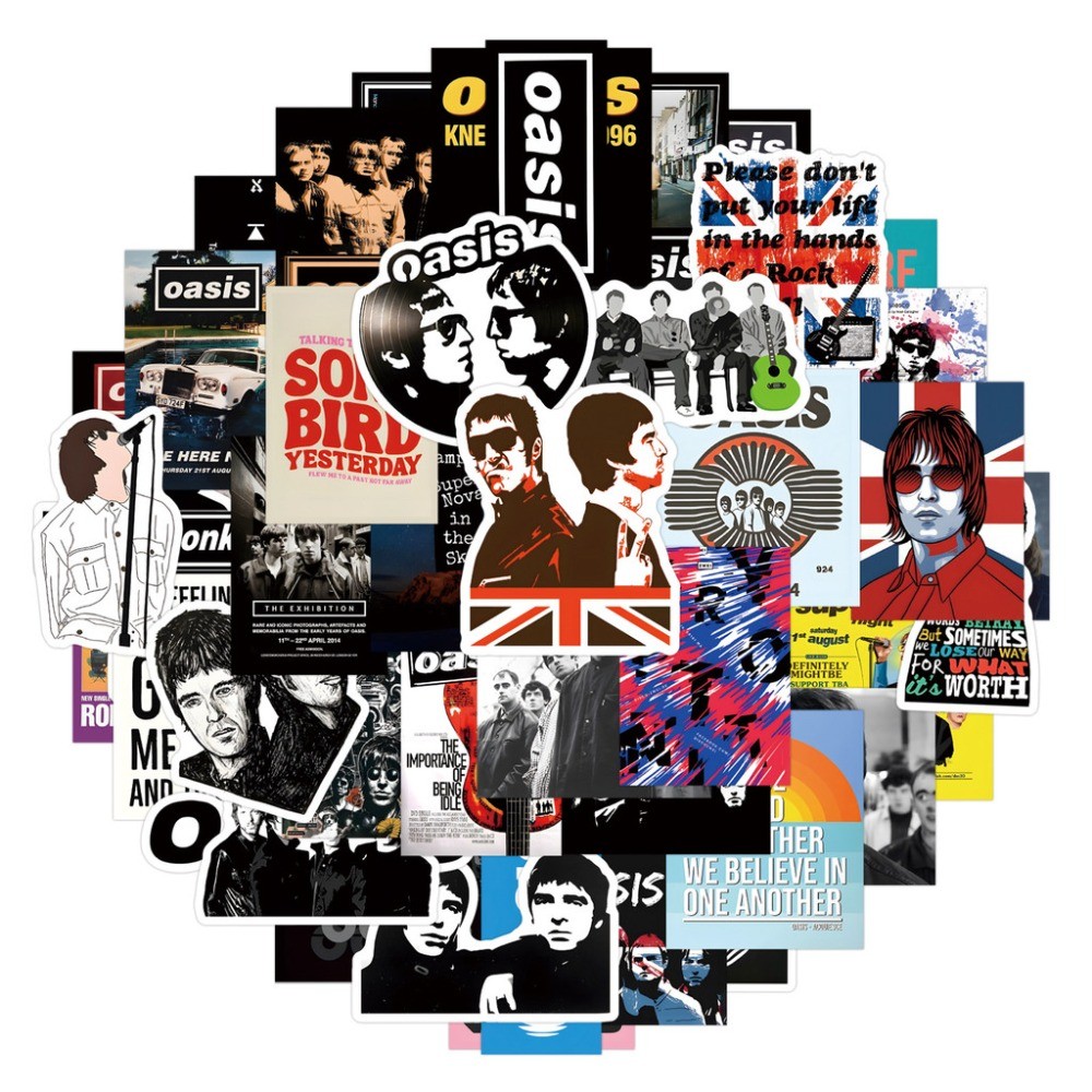 Oasis British Rock Band Sticke - Vintage And Collectible Stores avaliação e preço
