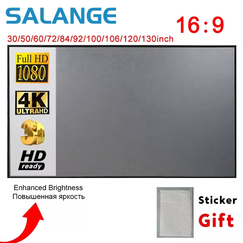 Salange Projector Screen,60 10 - Slide Film 120 avaliação e preço