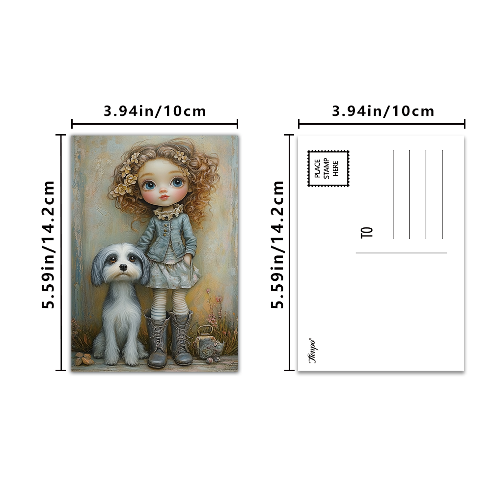 32pcs Vintage Cute Doll Postca - Vintage Collectible And Vintage Dolls avaliação e preço