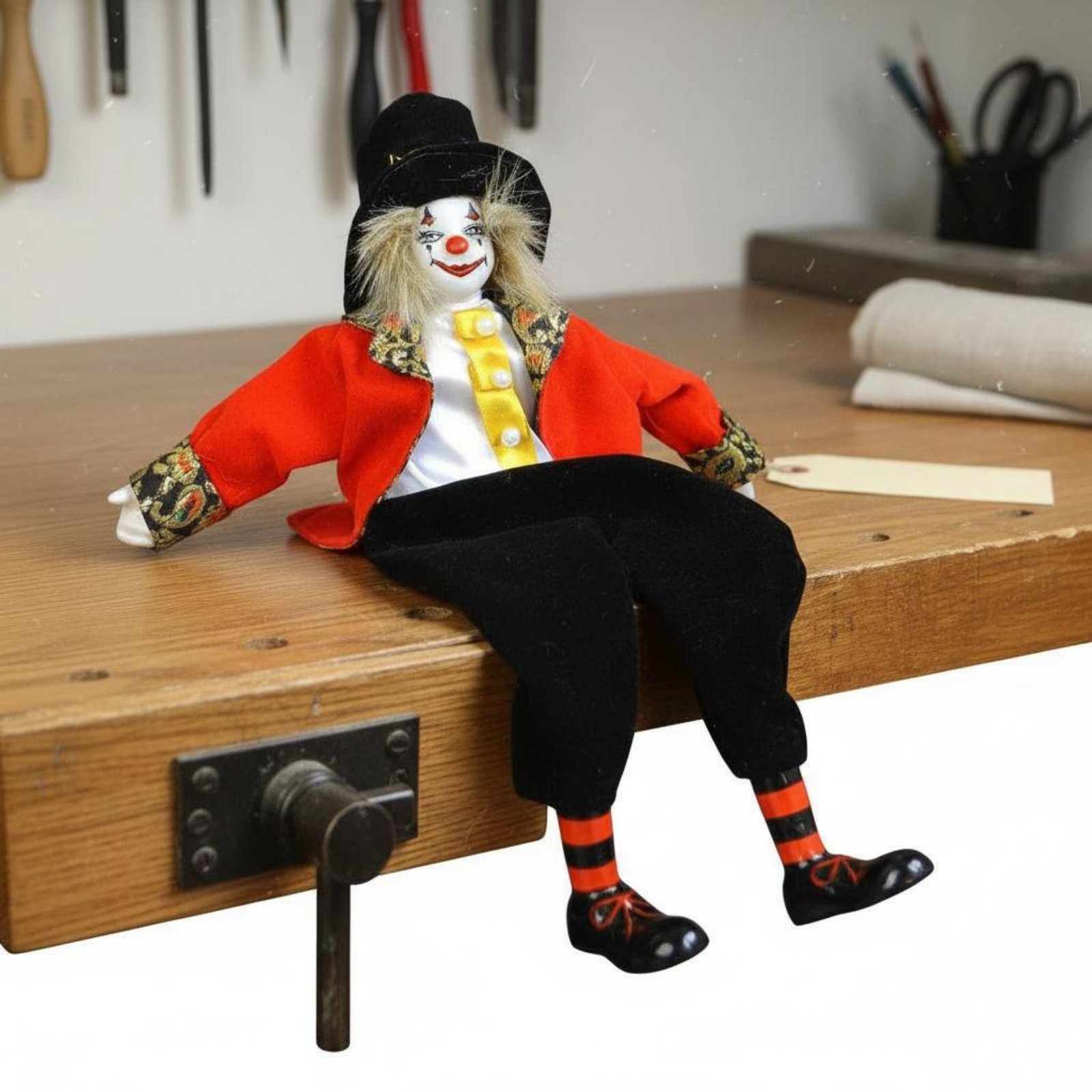 Soft Leg Clown Doll Collectibl - Vintage Collectible Porcelain Dolls avaliação e preço