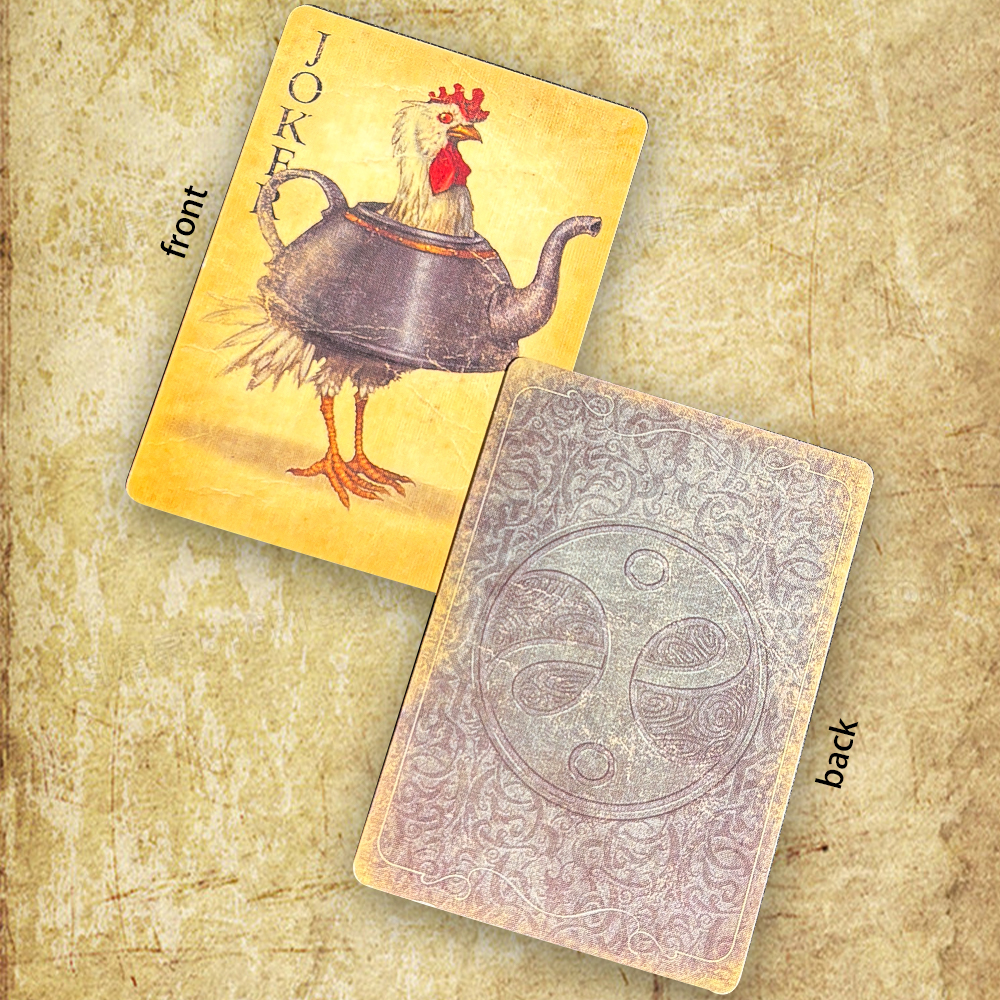 Vintage Distressed Playing Car - Vintage Collectible Playing Cards avaliação e preço
