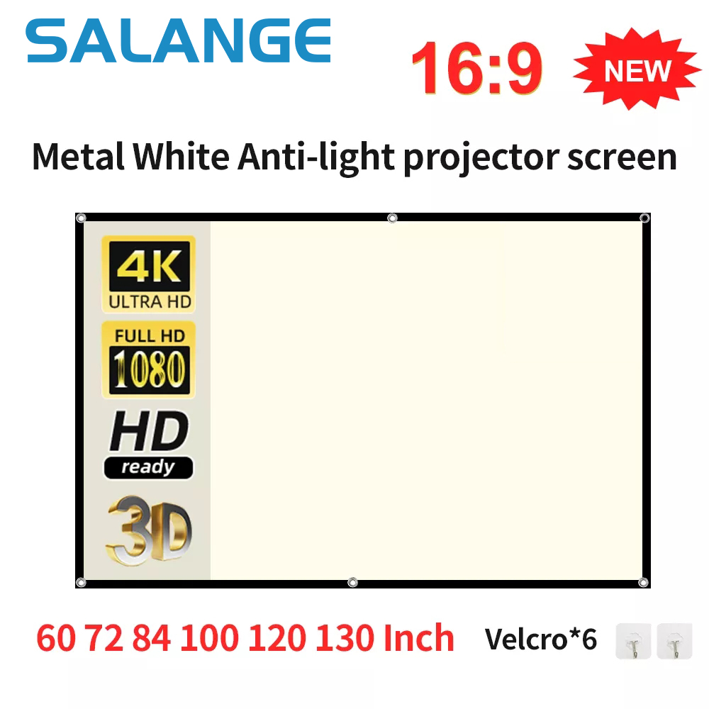 Salange Projector Screen 16:9  - Slide Film 120 avaliação e preço