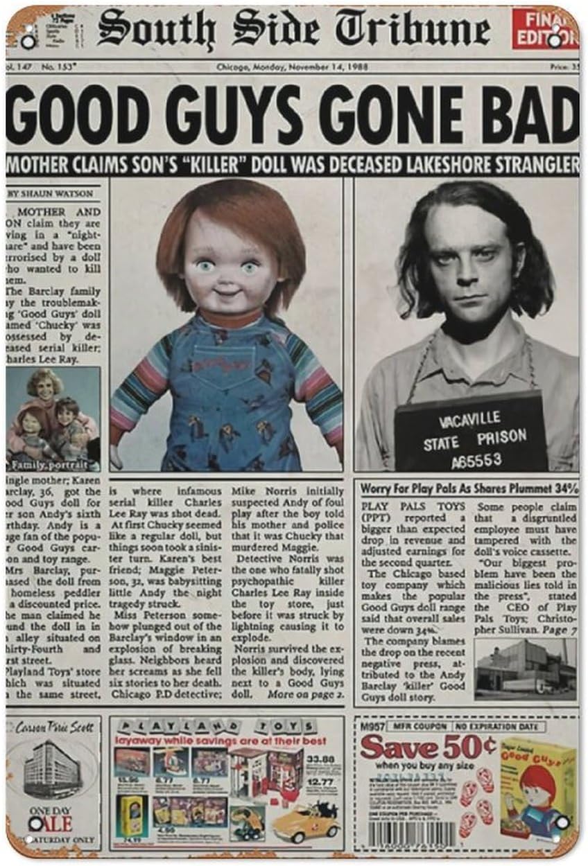 Child S Play 1988 Newspaper Po - Collectible Vintage Newspapers avaliação e preço