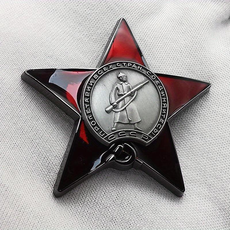 1Pc Red Star Badge Lapel Pins  - Vintage Collectible Pins avaliação e preço
