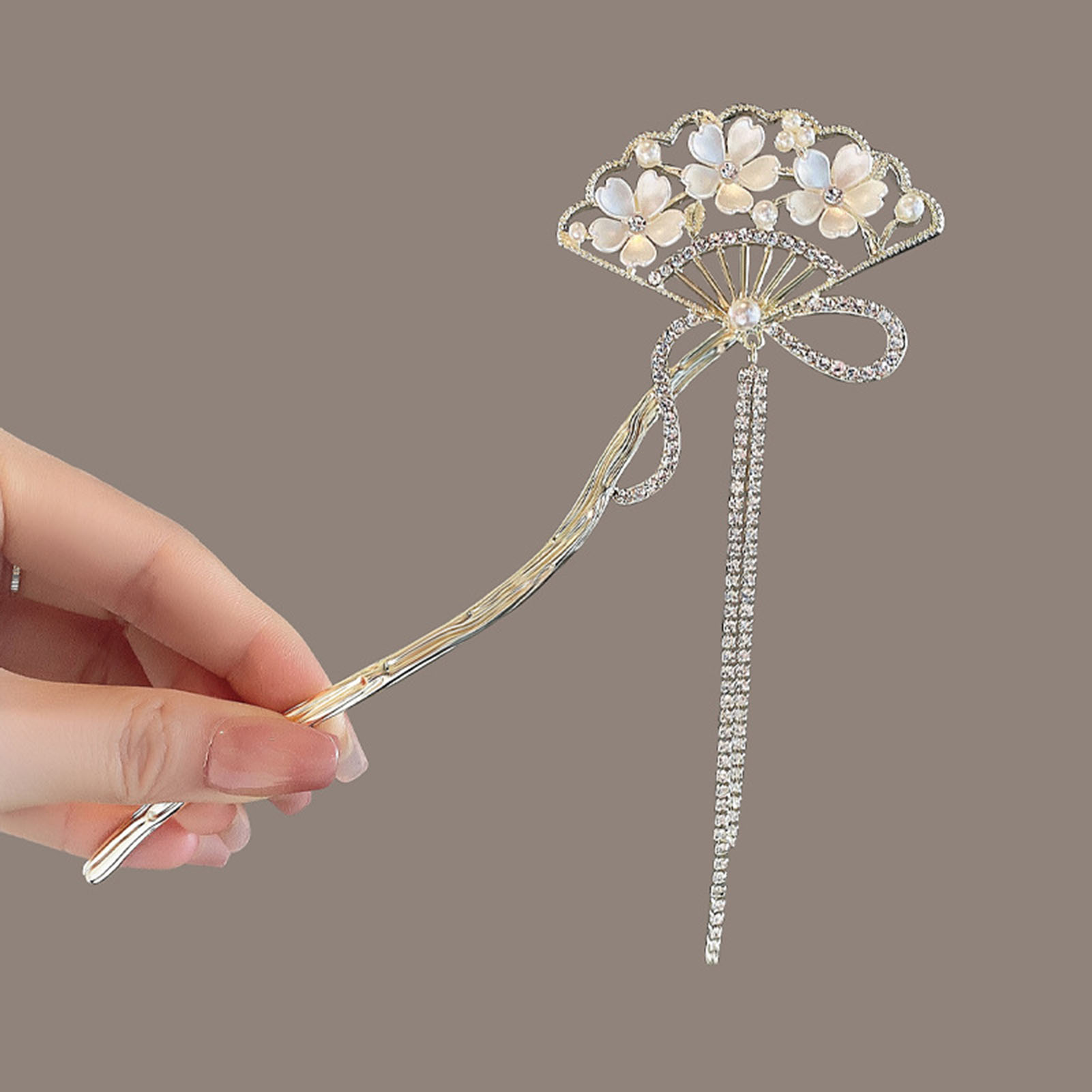 Vintage Flower Fan Shaped Hair - Vintage Collectible Item avaliação e preço