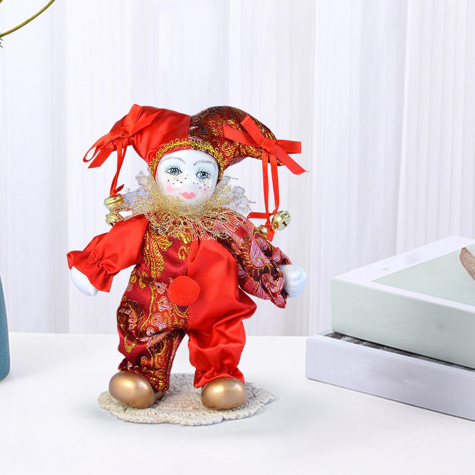 7 inch Clown dolls Display Ant - Vintage Collectible Porcelain Dolls avaliação e preço