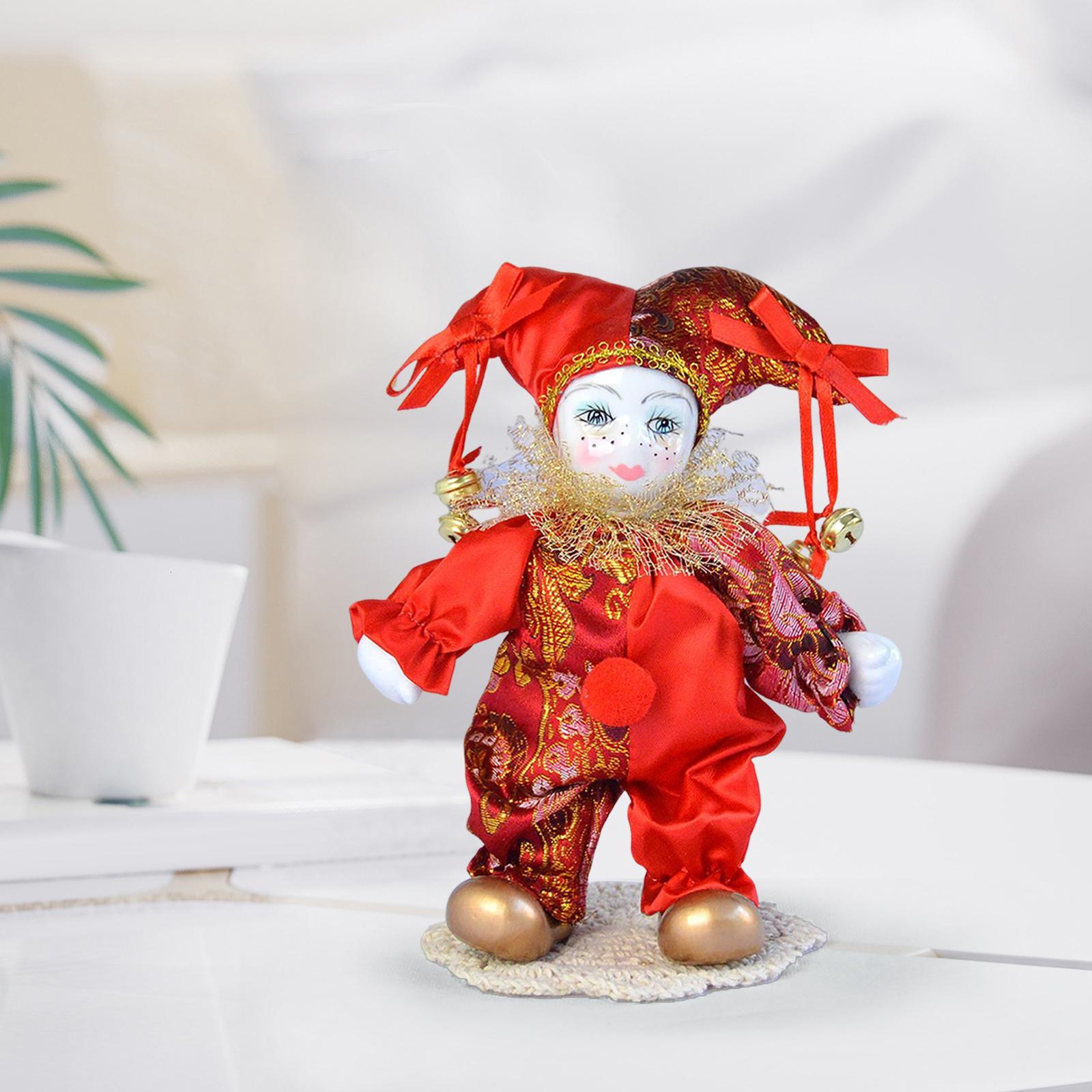 7 inch Clown dolls Display Ant - Vintage Collectible Porcelain Dolls avaliação e preço